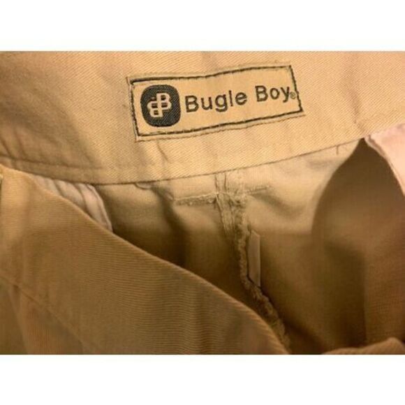 BUGLE BOY DOUBLE PLEAT NO WRINKLE KHAKIS SIZE 36 COMFORT FIT SHORTS NWT - Picture 5 of 5